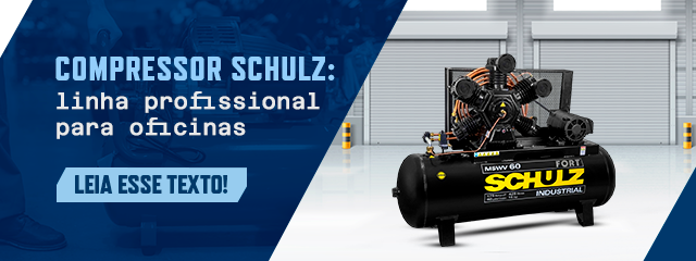 Compressor Schulz: linha profissional para oficinas e indústrias