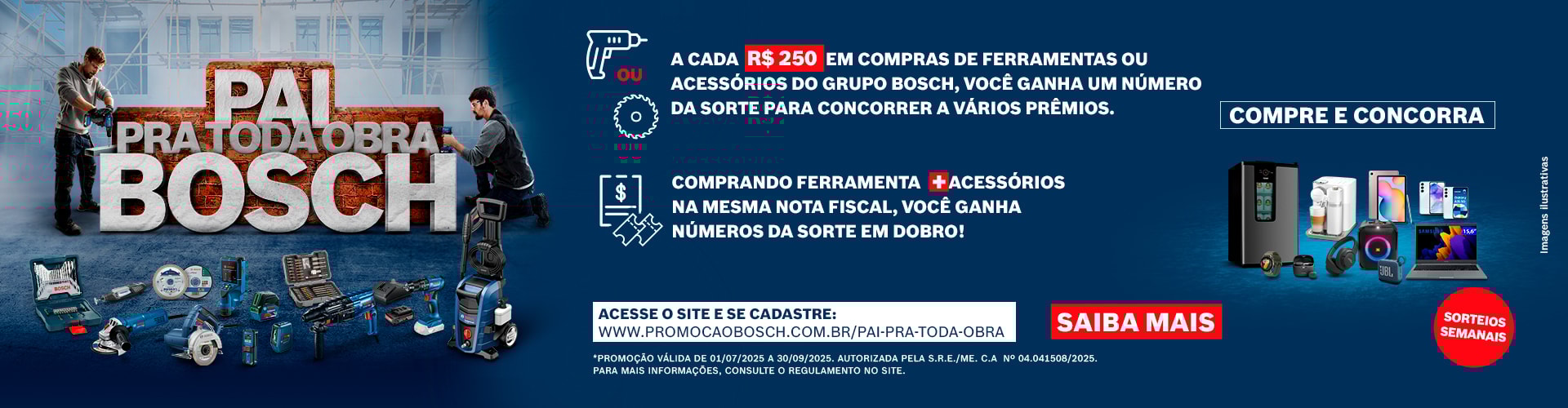 Pai para Toda Obra Bosch