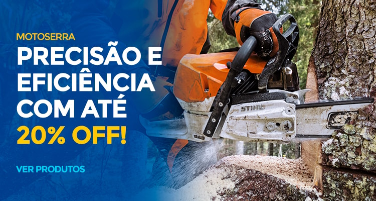 Motoserras com até 20% OFF