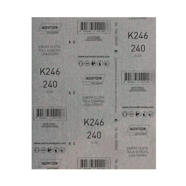 25 Lixas para Ferro Grão 240 Folha de 225X275mm K 246 NORTON-b608572f-349e-4581-baa4-8fe906af2bd9