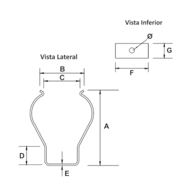 Abraçadeira de Aço para Lâmpada Fluorescente T8 AA0165 DECORLUX-c57d75e7-5601-46f9-8e64-7193b3ffab27