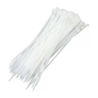 Abraçadeira Nylon 2,5 x 100mm Branca com 100 Peças 401050 DUTOPLAST