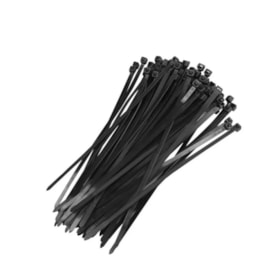 Abraçadeira Nylon 4.70 x 388mm UV Preta 100 Peças T50L-PA66W-BK HELLERMANN