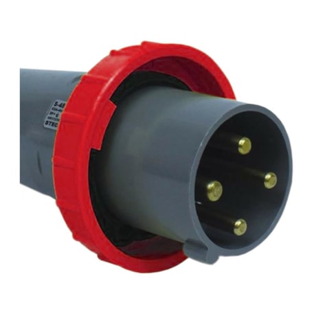 Acoplamento Industrial Macho 3P+T 380/440V 63A 6H IP67 S4576-BRASIKON STECK-240fd7c0-3ecc-4cfc-b55a-266d8668f026