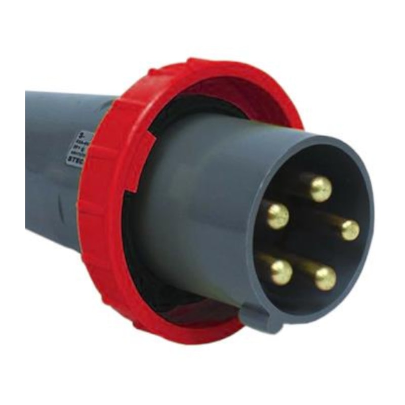 Acoplamento Industrial Macho 3P+T+N 380/440V 63A 6H IP67 S5576