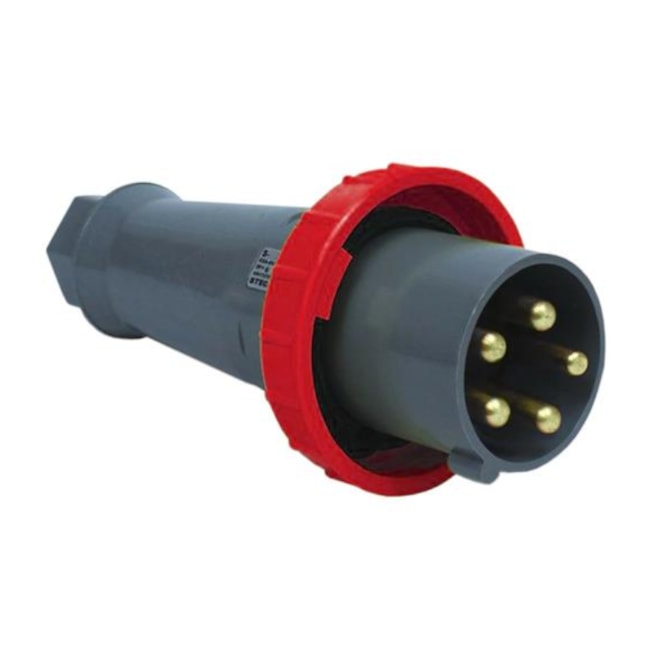 Acoplamento Industrial Macho 3P+T+N 380/440V 63A 6H IP67 S5576-BRASIKON STECK-0069cd51-dd0a-42c6-abe9-97c43ef49e72