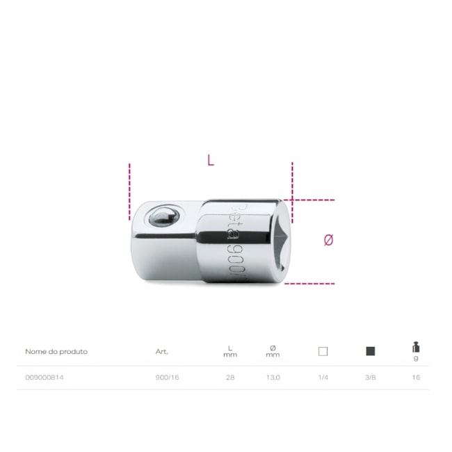 Adaptador 1/4