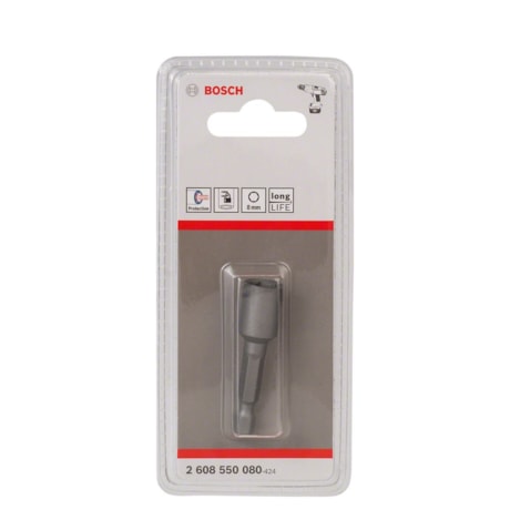 Adaptador Canhão 8mm x 50mm Encaixe 1/4'' Forma e Magnético 2608550080 BOSCH-ff20a401-3b7d-4f47-bae2-3254c5d79bd3