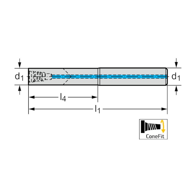 Adaptador Conefit 10 DIN 6535 HA AK610.Z10.E10.050C PROTOTYP-cfc71f5e-4554-48c6-aabf-082b96406528
