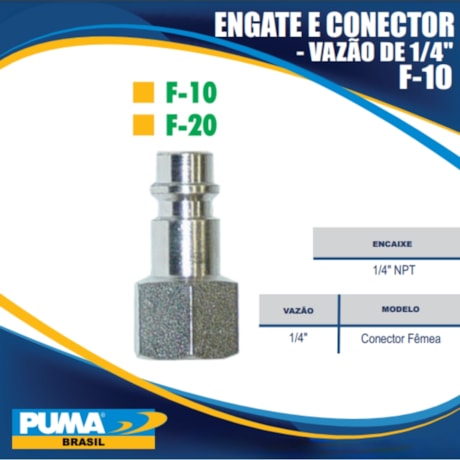 Adaptador Engate Rápido 1/4