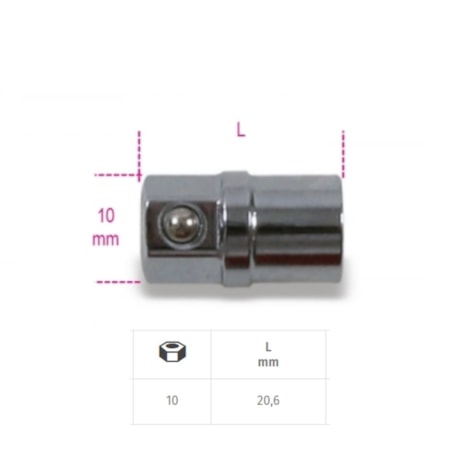 Adaptador para Chave Catraca 1/4