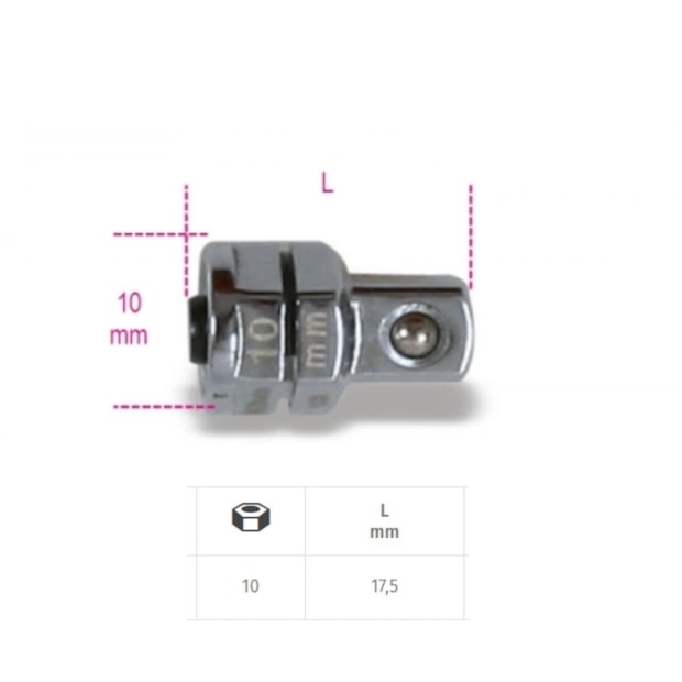 Adaptador para Chave Catraca 1/4