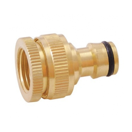 Adaptador para Mangueira Femea 1/2'' 3/4'' Bronze DY-8024C TRAPP