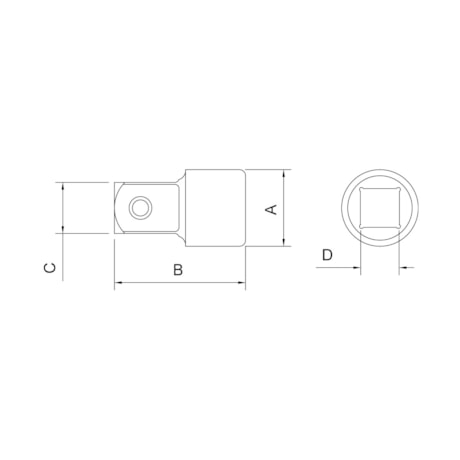 Adaptador para Soquetes 1/4