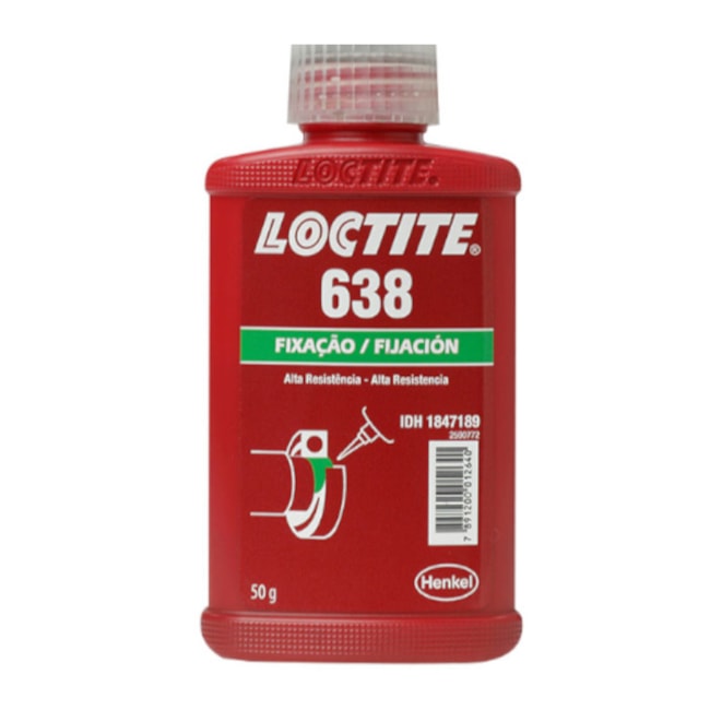 Adesivo Anaeróbico de Fixação de Rolamentos Alto Torque 50g 638 LOCTITE-65f966a8-8858-4a78-87b3-37077578f38c