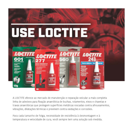 Adesivo Anaróbico de Fixação para Rolamentos ou Buchas 250g 601 LOCTITE-f2d80567-63d3-4062-86e0-cc1298c09c93