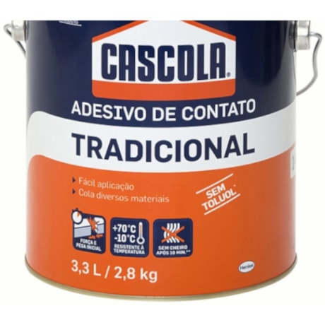 Adesivo de Contato Cascola sem Toluol 2,8 Kg CASCOLA TRADICIONAL LOCTITE-4ddea59f-8ecc-439c-910a-720005e4b0e3