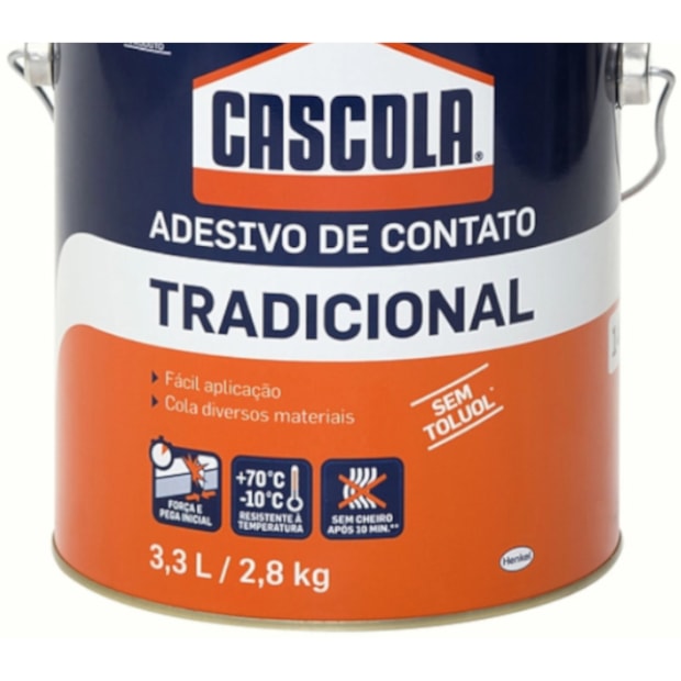 Adesivo de Contato Cascola sem Toluol 2,8 Kg CASCOLA TRADICIONAL LOCTITE-2de9ec7d-2e2a-4f3b-b921-29cf36e44379