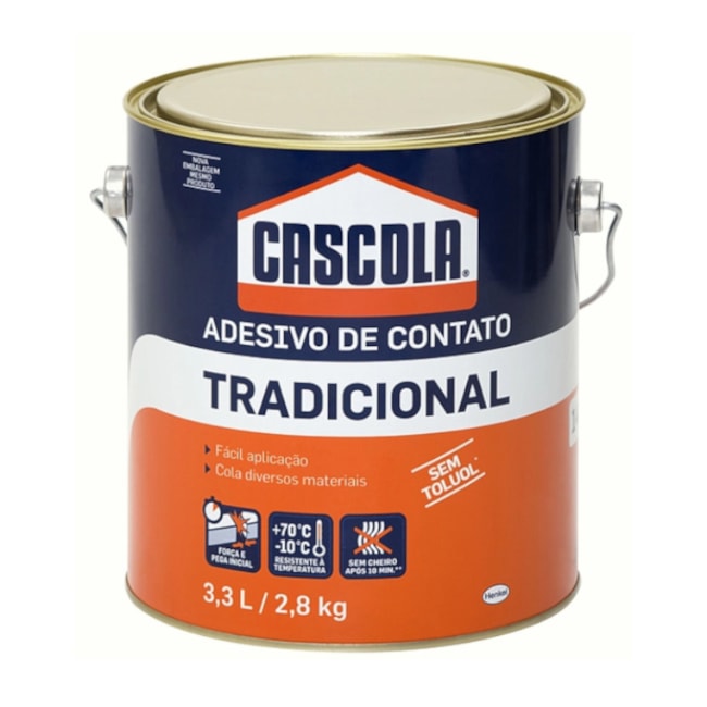 Adesivo de Contato Cascola sem Toluol 2,8 Kg CASCOLA TRADICIONAL LOCTITE-8d6add92-8ec3-4f89-9cb9-c3c50c6d95b7
