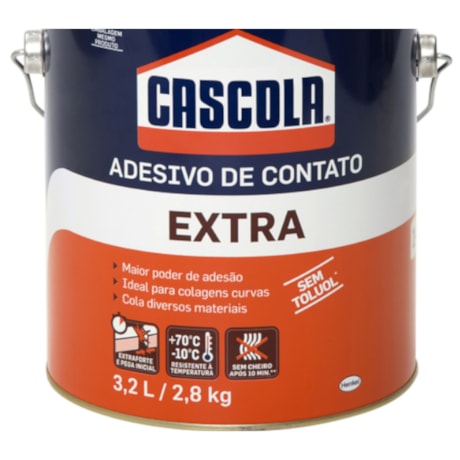 Adesivo de Contato sem Toluol 2,8 Kg Extra CASCOLA-c8de9088-bbf2-4a9e-9f0e-ee356817779c