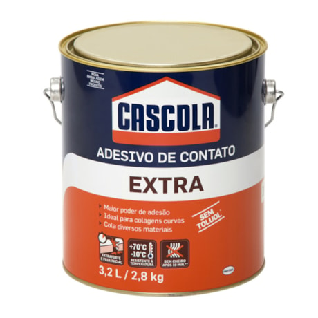 Adesivo de Contato sem Toluol 2,8 Kg Extra CASCOLA-081273ea-c78c-42cd-a50b-8da4ab0d979d