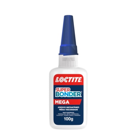 Adesivo Instantâneo 100gr SUPER BONDER MEGA 100 LOCTITE