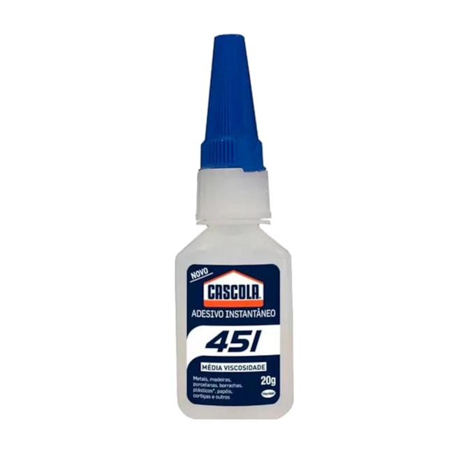 Adesivo Instantâneo 20g Cascola 451 LOCTITE
-9a3394cb-6ad8-4fd6-a8d4-d3c5d5c9d773