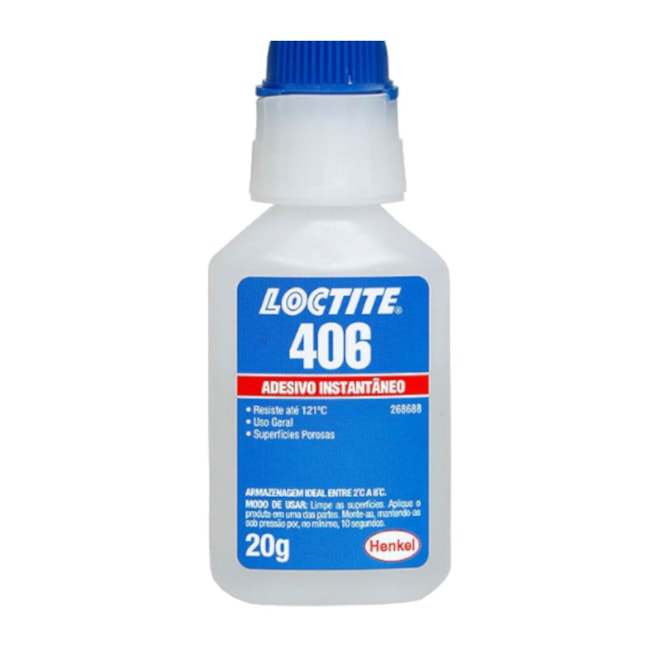 Adesivo Instantâneo Cianoacrilato 20g 406 LOCTITE-db47562c-9923-4182-ac60-593c225e552d
