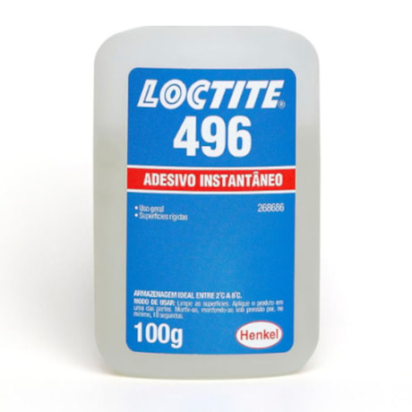 Adesivo Instantâneo Metil Cianoacrilato 100g 496 LOCTITE-170a4644-6110-44bc-ba07-575345ce34a3