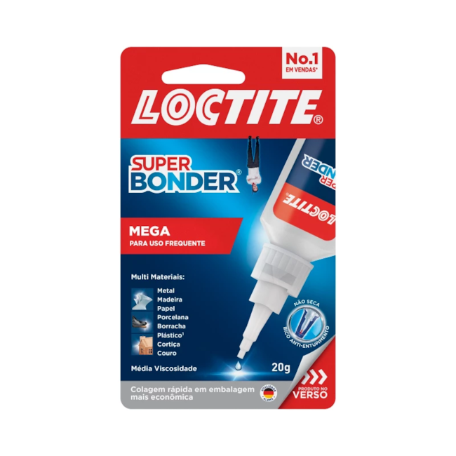 Adesivo Instantâneo Super Bonder Mega 20 Gramas LOCTITE-41db87ee-28dd-42de-bcc2-e8425e439659