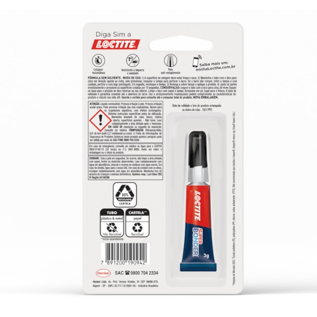 Adesivo Instantâneo Super Bonder Original 3g 451 LOCTITE-1d4b9908-ee02-4872-9713-a2fda5ec50ea