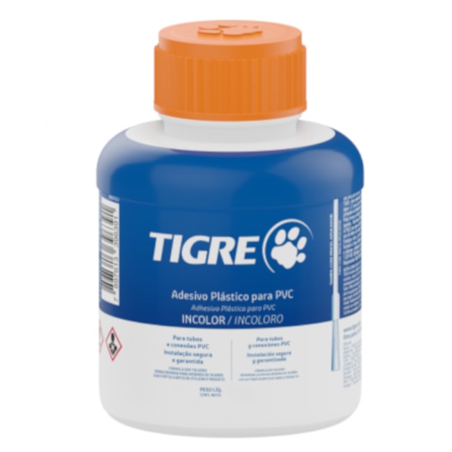 Adesivo Plástico Incolor para PVC 850 Gramas Frasco 53020178 TIGRE-f309adbb-b8f9-4408-a251-562835e08be9