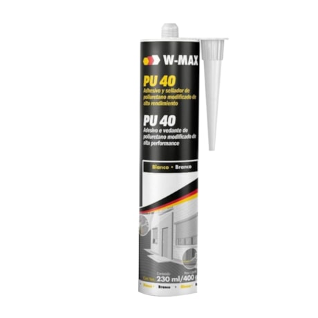 Adesivo Selante PU 40 Branco 400Gr W-MAX WURTH