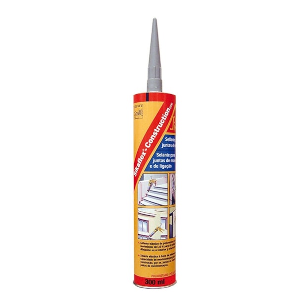 Adesivo Selante PU Cartucho 300 mL Cinza Sikaflex Construction SIKA-87f3d00b-176e-4d46-a3db-6a8733b82ff7