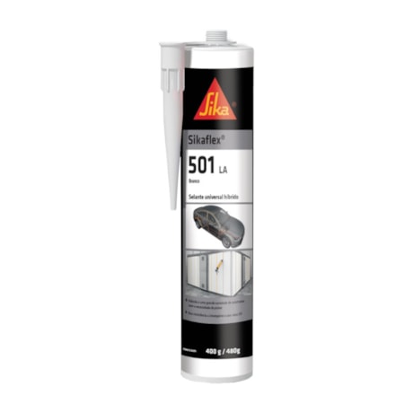 Adesivo Selante PU Cartucho 400g Sikaflex Branco 501 LA SIKA-2210cdf1-d43a-4e35-9293-612172496bc3