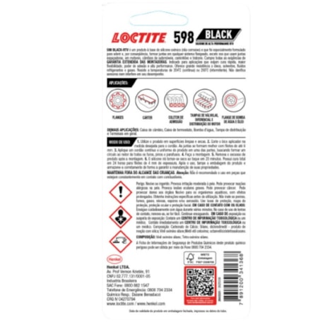 Adesivo Silicone Neutro Black 85 GR 598 LOCTITE-1cc104f4-a510-48ec-825f-9683ee61ddd5