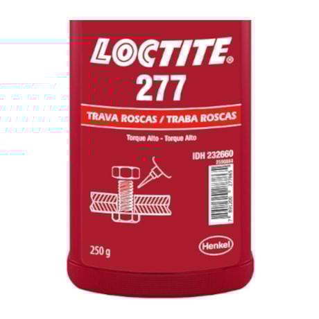 Adesivo Trava Roscas Anaeróbico Alto Torque Vermelho 250g 277 LOCTITE-b1df3dfd-73bb-4bb6-ad5a-2187f0debf02