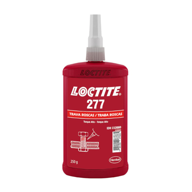 Adesivo Trava Roscas Anaeróbico Alto Torque Vermelho 250g 277 LOCTITE-0f54b4d7-a06d-433a-8a69-1ef050dc5930