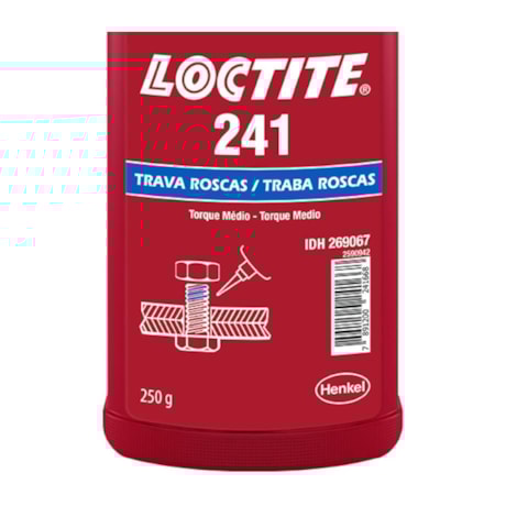 Adesivo Trava Roscas Anaeróbico Médio Torque Azul 250g 241 LOCTITE-9566ea0b-46fe-44c0-a2b1-1c840161a43a