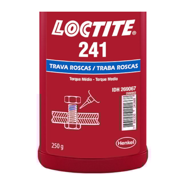 Adesivo Trava Roscas Anaeróbico Médio Torque Azul 250g 241 LOCTITE-f70873f2-712c-4796-a53d-becb230bf6af
