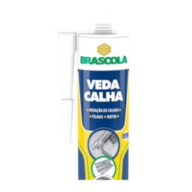 Adesivo Veda Calha Transparente 280g 3030001 BRASCOLA