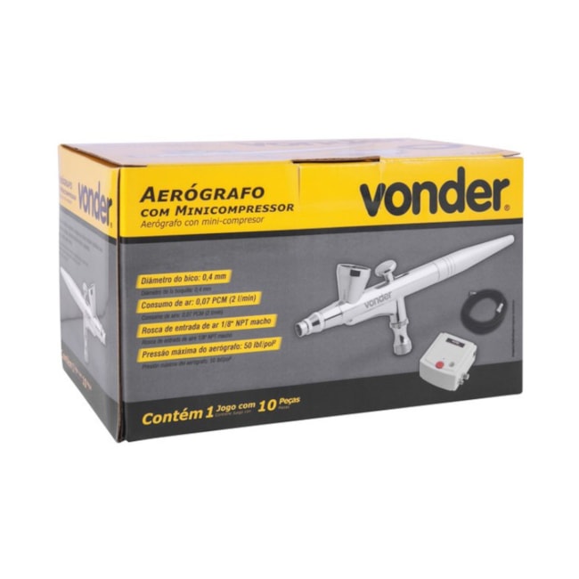 Aerógrafo com Minicompressor 6220010000 VONDER-ea45e75e-ed68-423a-b316-03da16bb4467