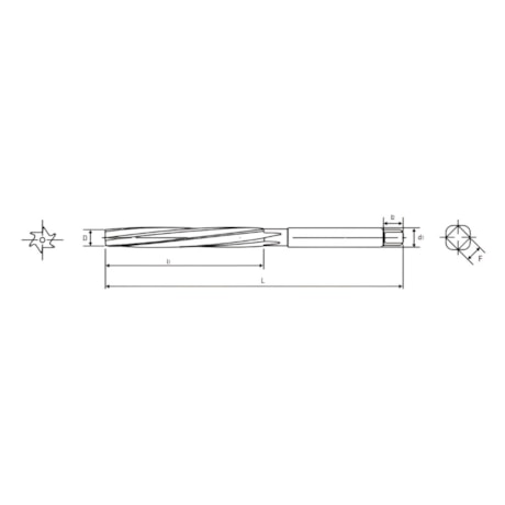 Alargador Hp Manual Helicoidal Din206b 3/8