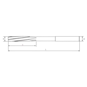 Alargador HP Máquina Helicoidal 3/8 Pol. DIN212D 5202-HTOM