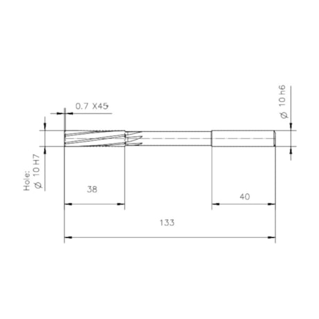 Alargador Máquina HP 10.00mm Canal Helicoidal Din 212D F2171-10 TITEX-733ceea3-bacc-47e8-8421-527da1a106e0