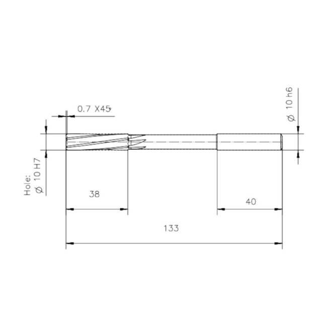 Alargador Máquina HP 10.00mm Canal Helicoidal Din 212D F2171-10 TITEX-74946716-2d32-4a03-9f00-7c2cc759b24b