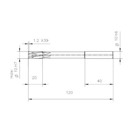 Alargador Máquina HP 10.00mm Canal Helicoidal H7 F2481-10 TITEX-9627f234-10af-4359-b02e-c608e56fb05b