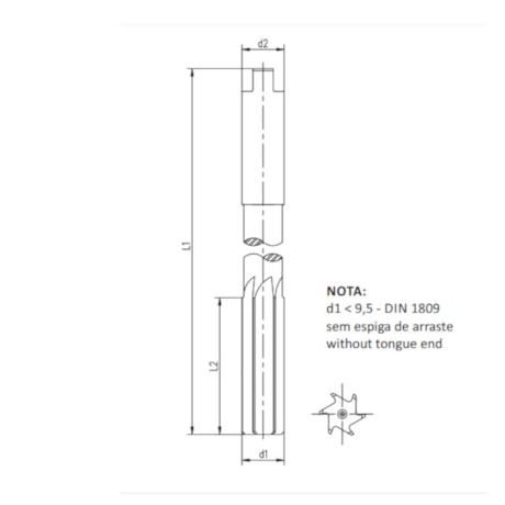 Alargador Máquina HSS 10.00mm Canal Reto Din 212C 5201 INDACO-18def0ac-2c01-4bab-a38e-010b4aa24b87