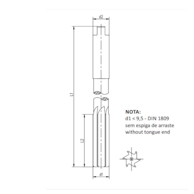 Alargador Máquina HSS 10.00mm Canal Reto Din 212C 5201 INDACO-f67b2637-43ea-4f28-8f5c-f4af2ec0af5d