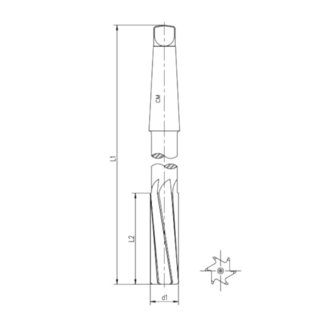 Alargador Máquina HSS 10.00mm Haste Cônica Din 208B 5211 INDACO-5b4b90ce-ab86-45c3-b610-e88ac3a0f25a